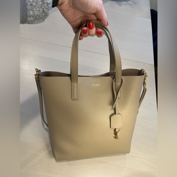 Yves Saint Laurent Bags Saint Laurent Ysl Toy Shopping Tote Drk Beige Brand New With Tags